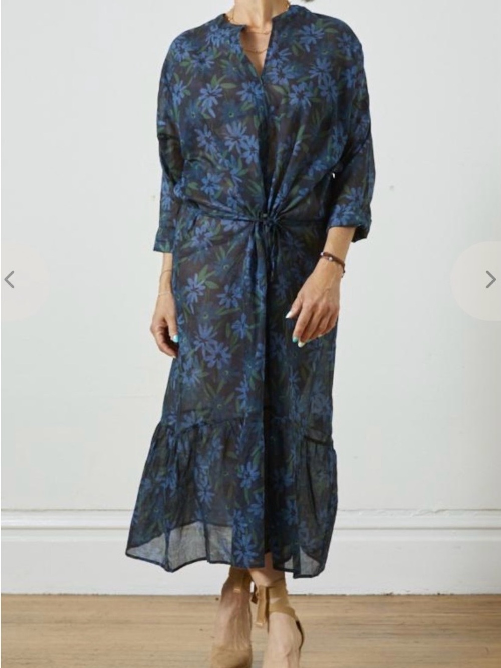 Humanoid Teresa Print Dress in Night size L Resortwear Boho Luxe